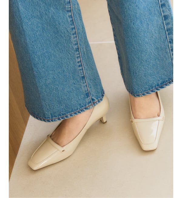  「5cmスクエアローファーパンプス」|パンプス|