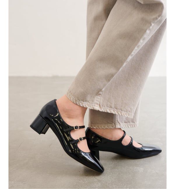  「4.5cmダブルストラップメリージェーン」|パンプス|