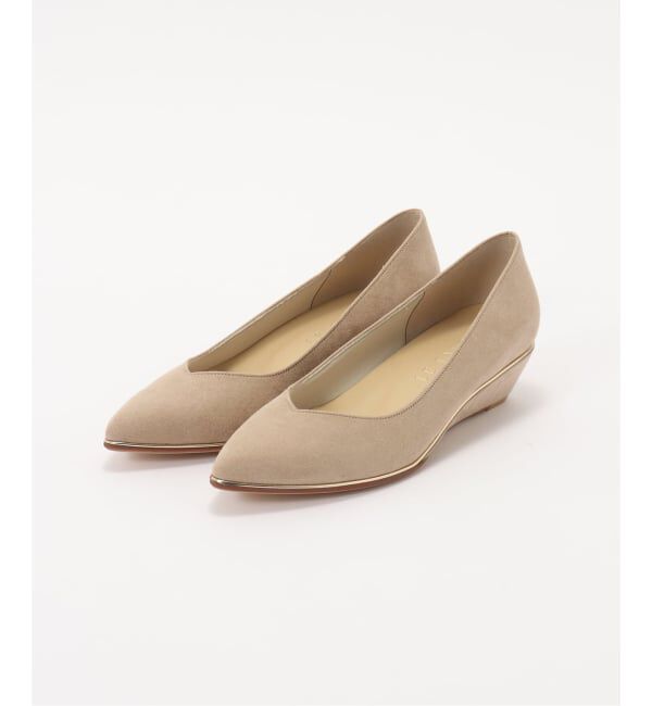  「3.5cmメタルラインウェッジ」|パンプス|