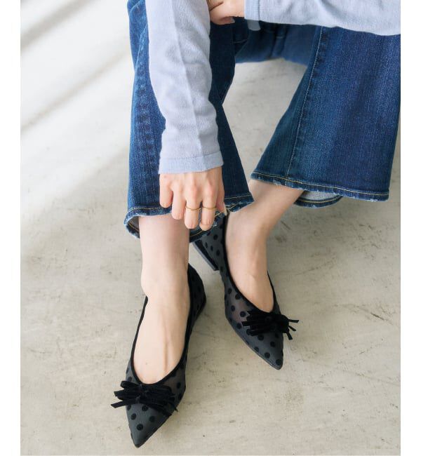  「《追加予約》ポインテッドチュールメニーリボンフラット」|その他|