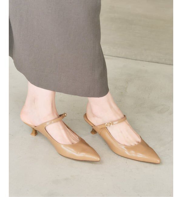  「《追加》4.5cmポインテッドストラップミュール」|パンプス|