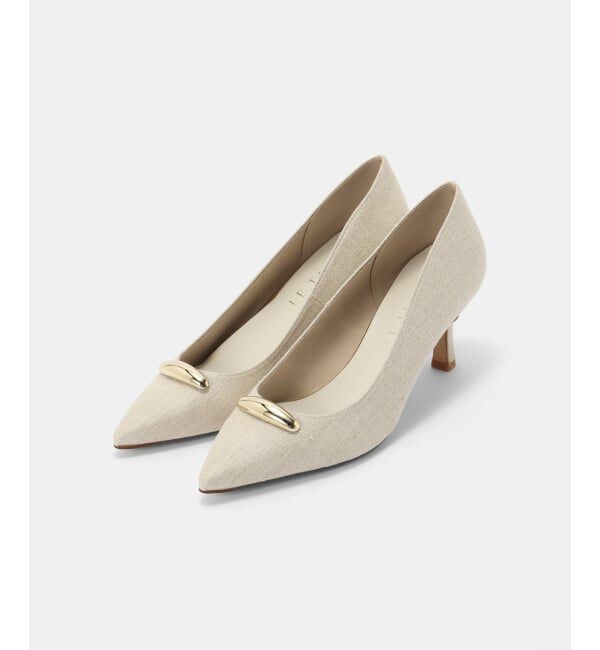  「6.5cmポインテッドメタルモチーフパンプス」|パンプス|