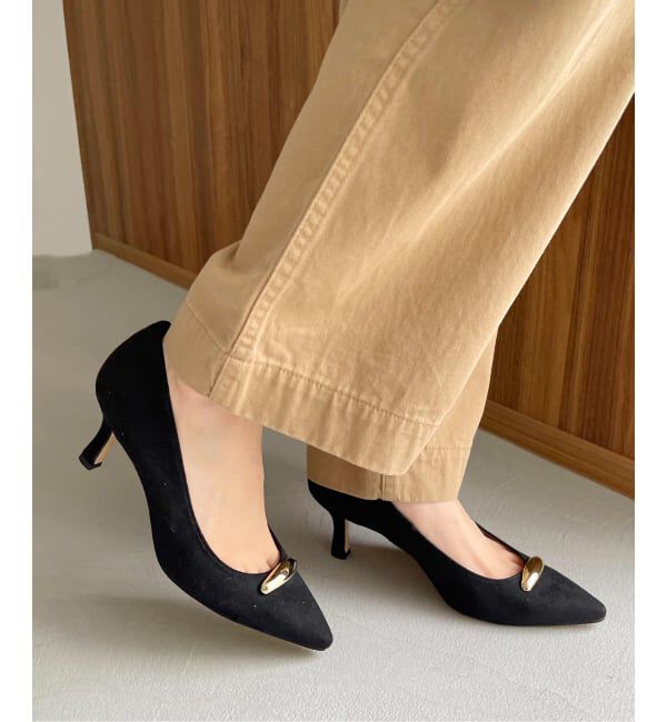  「6.5cmポインテッドメタルモチーフパンプス」|パンプス|