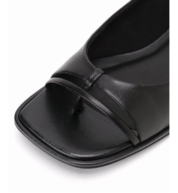 GRISE「《追加予約》GRISEレザーオープントゥトングフラット」|その他|