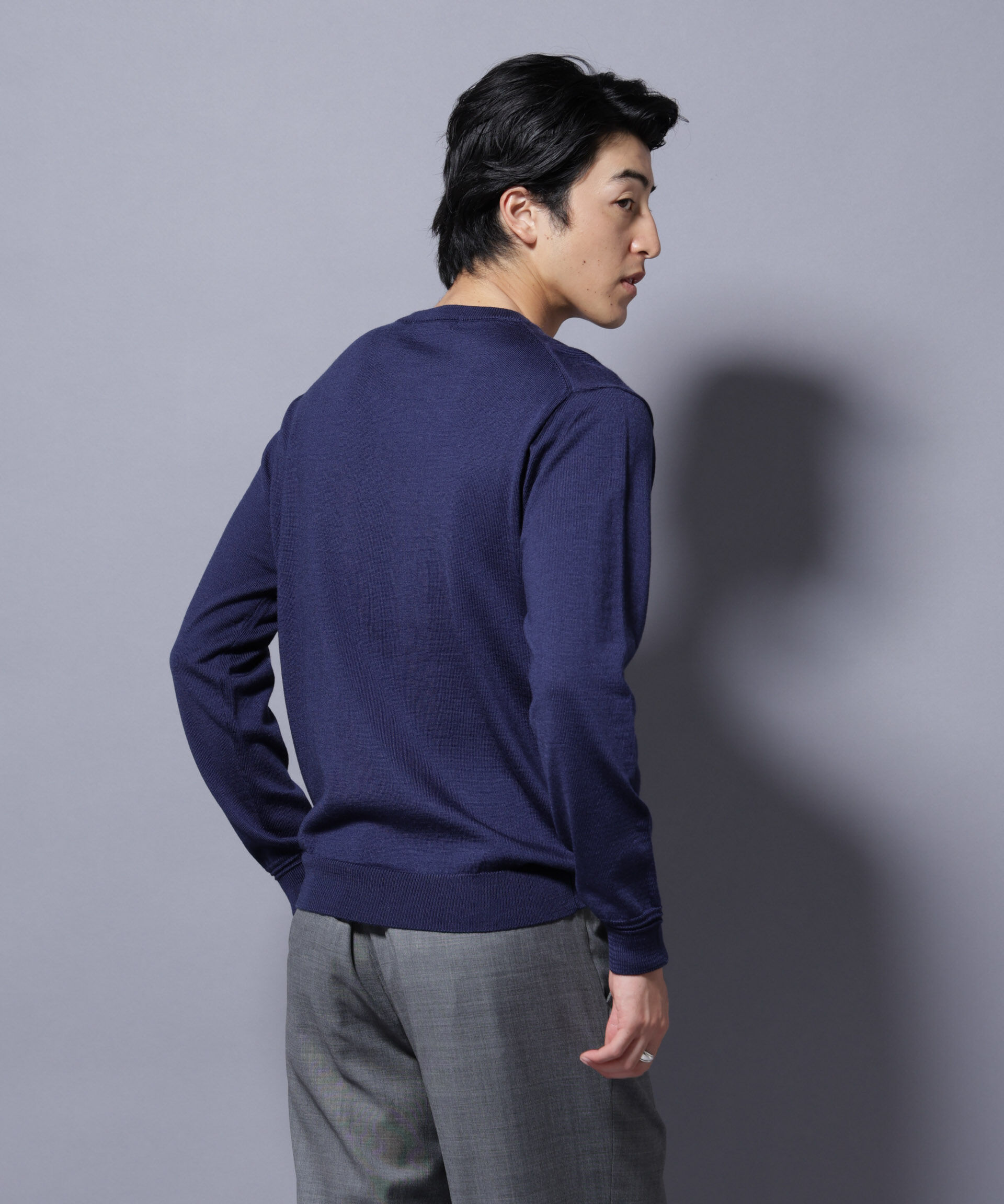 nano･universe「タスマニアミックスクルーネックニット」|ニット・セーター|