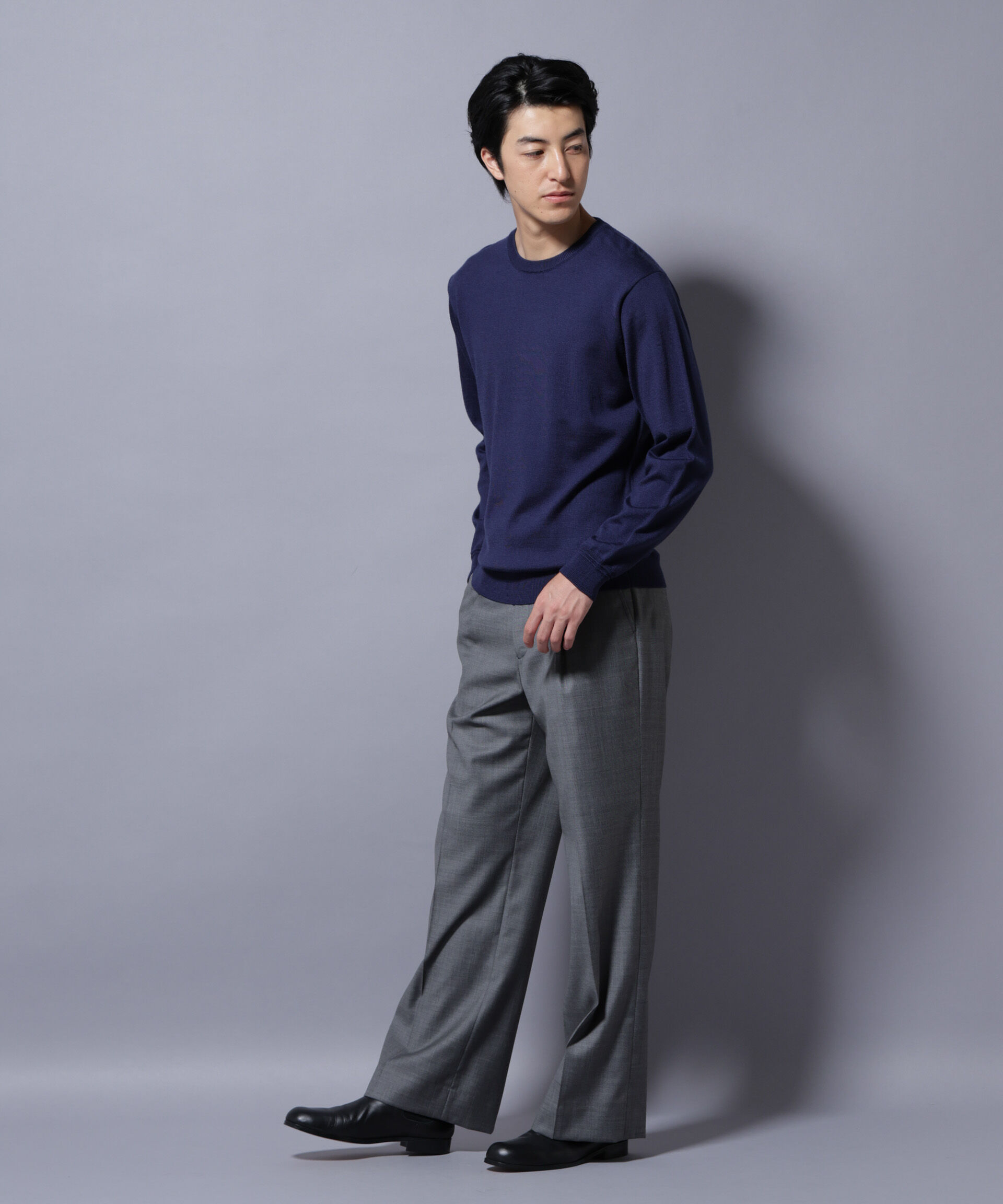 nano･universe「タスマニアミックスクルーネックニット」|ニット・セーター|