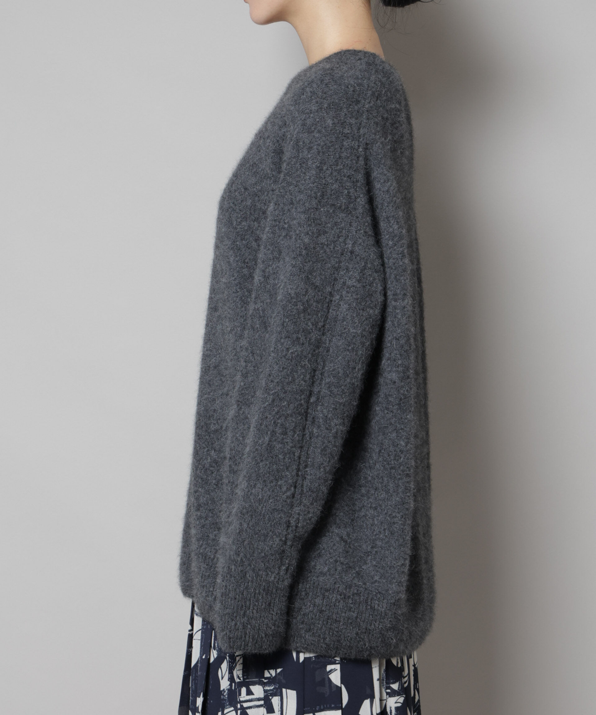 nano･universe「ウォッシャブルフォックスクルーワイドニットプルオーバー」|ニット・セーター|