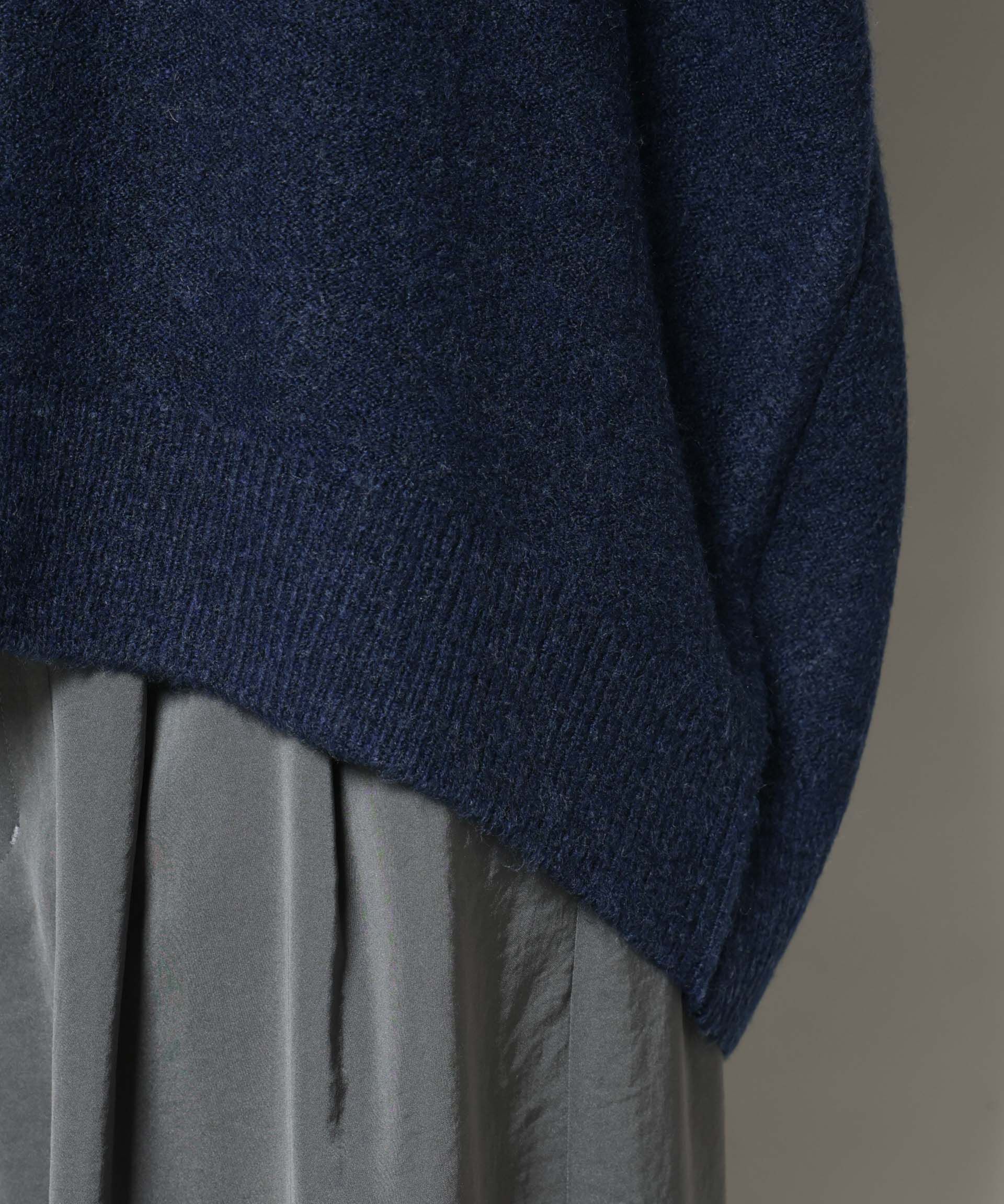 nano･universe「Vネックワイドシルエット圧縮ニット」|ニット・セーター|