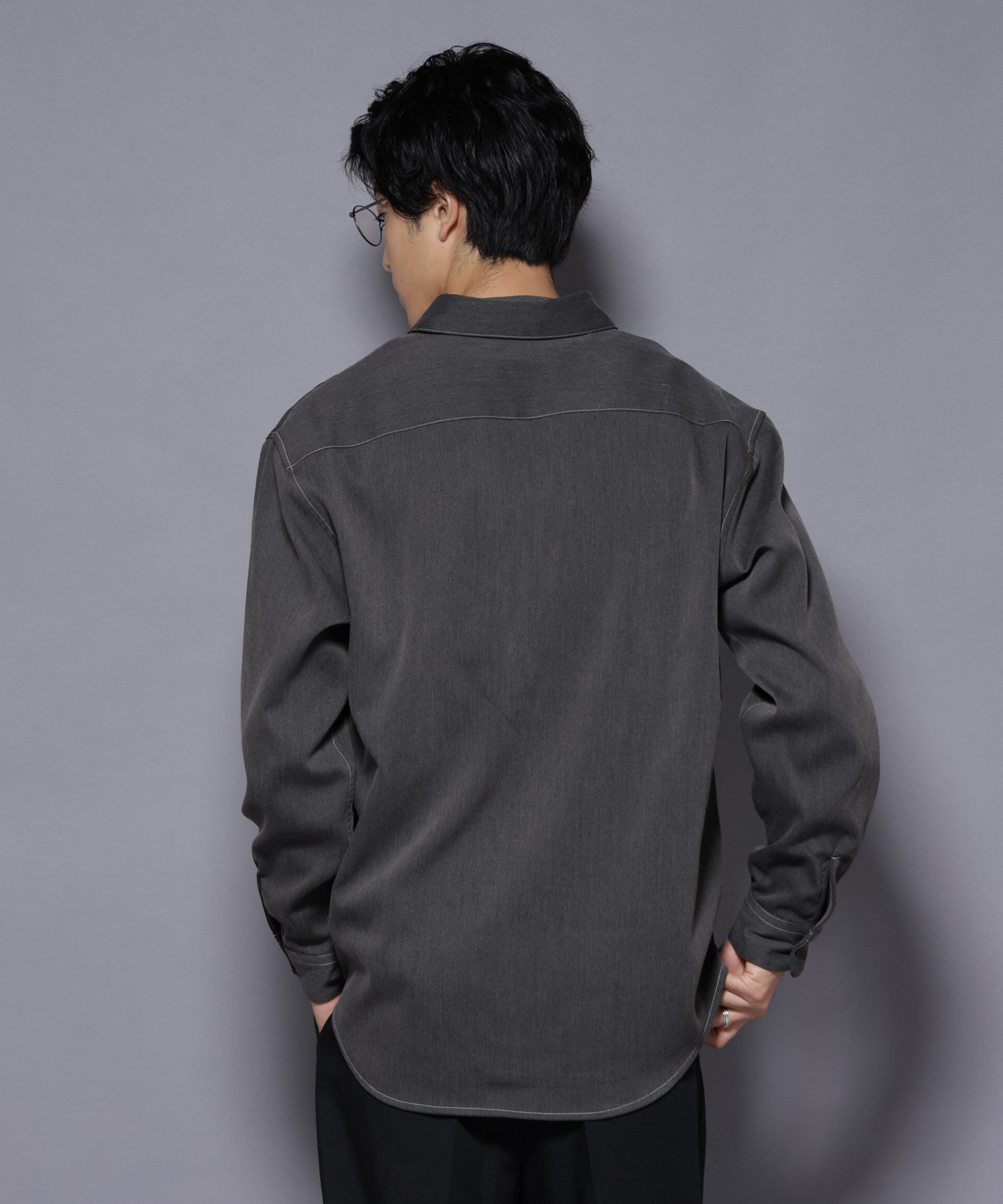 nano･universe「ストレッチツイルフラップポケットシャツ」|シャツ・ブラウス|