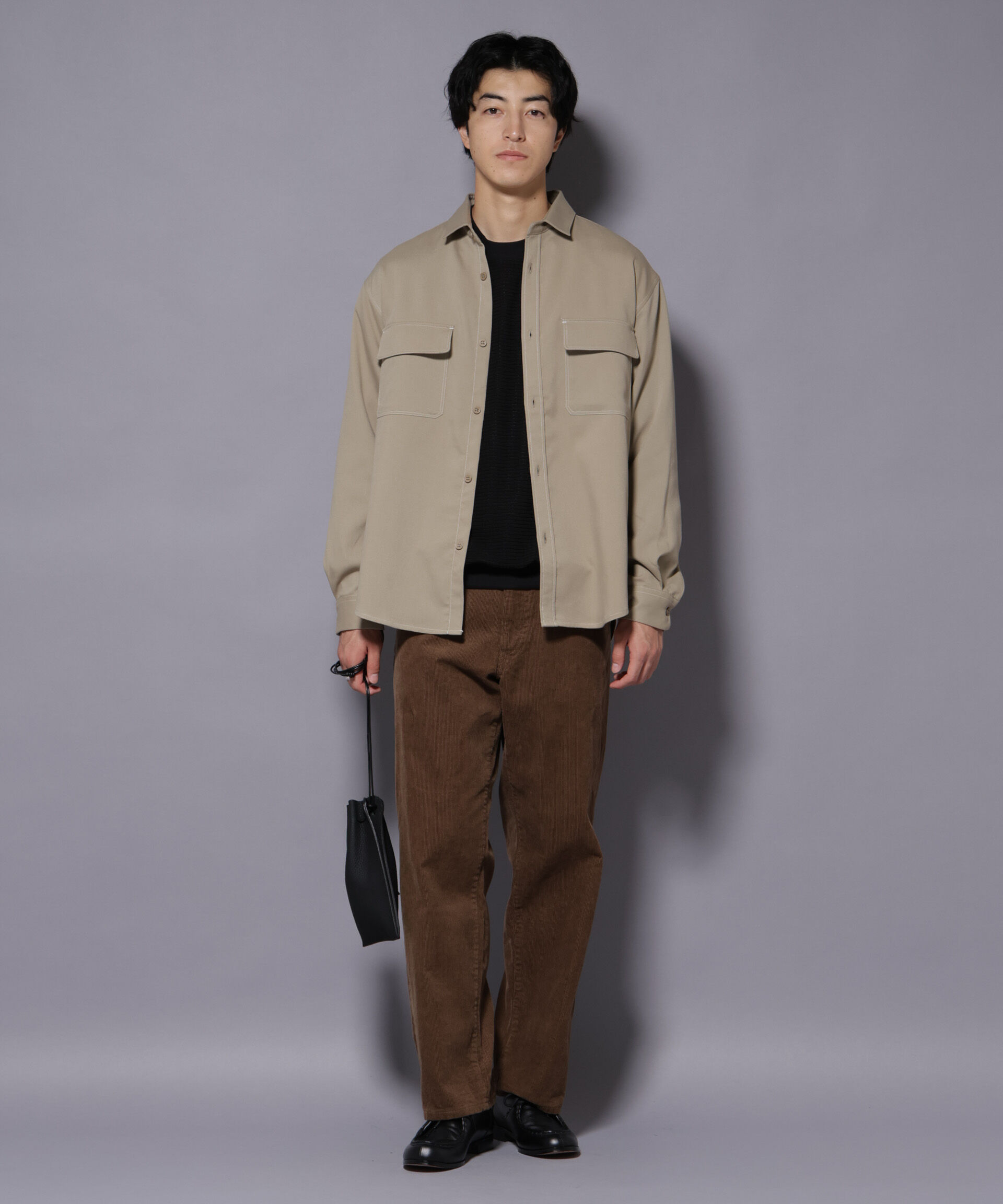 nano･universe「ストレッチツイルフラップポケットシャツ」|シャツ・ブラウス|