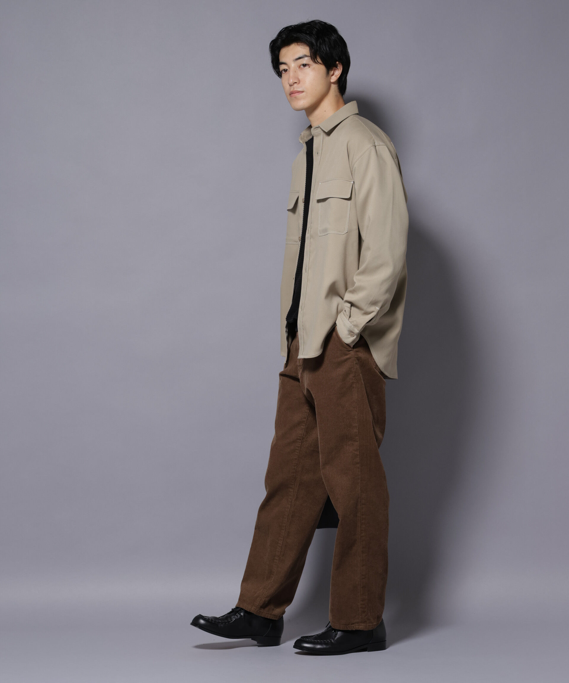 nano･universe「ストレッチツイルフラップポケットシャツ」|シャツ・ブラウス|