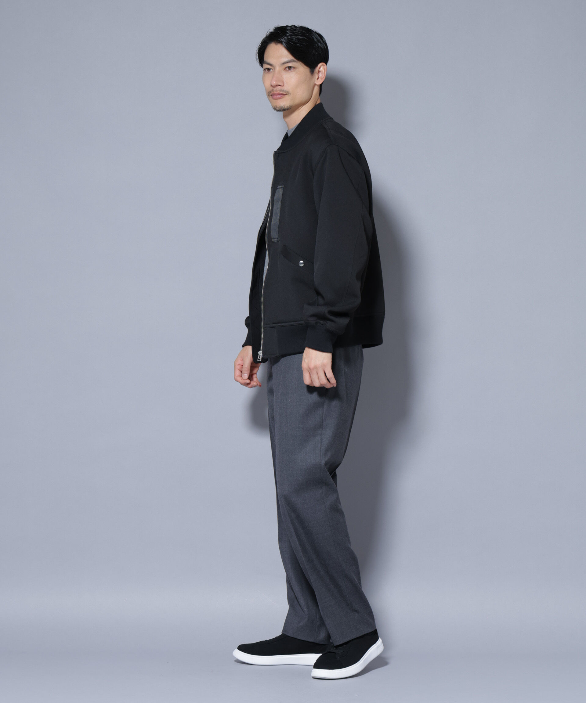 nano･universe「トリプルクロスMA-1」|ブルゾン・スタジャン|