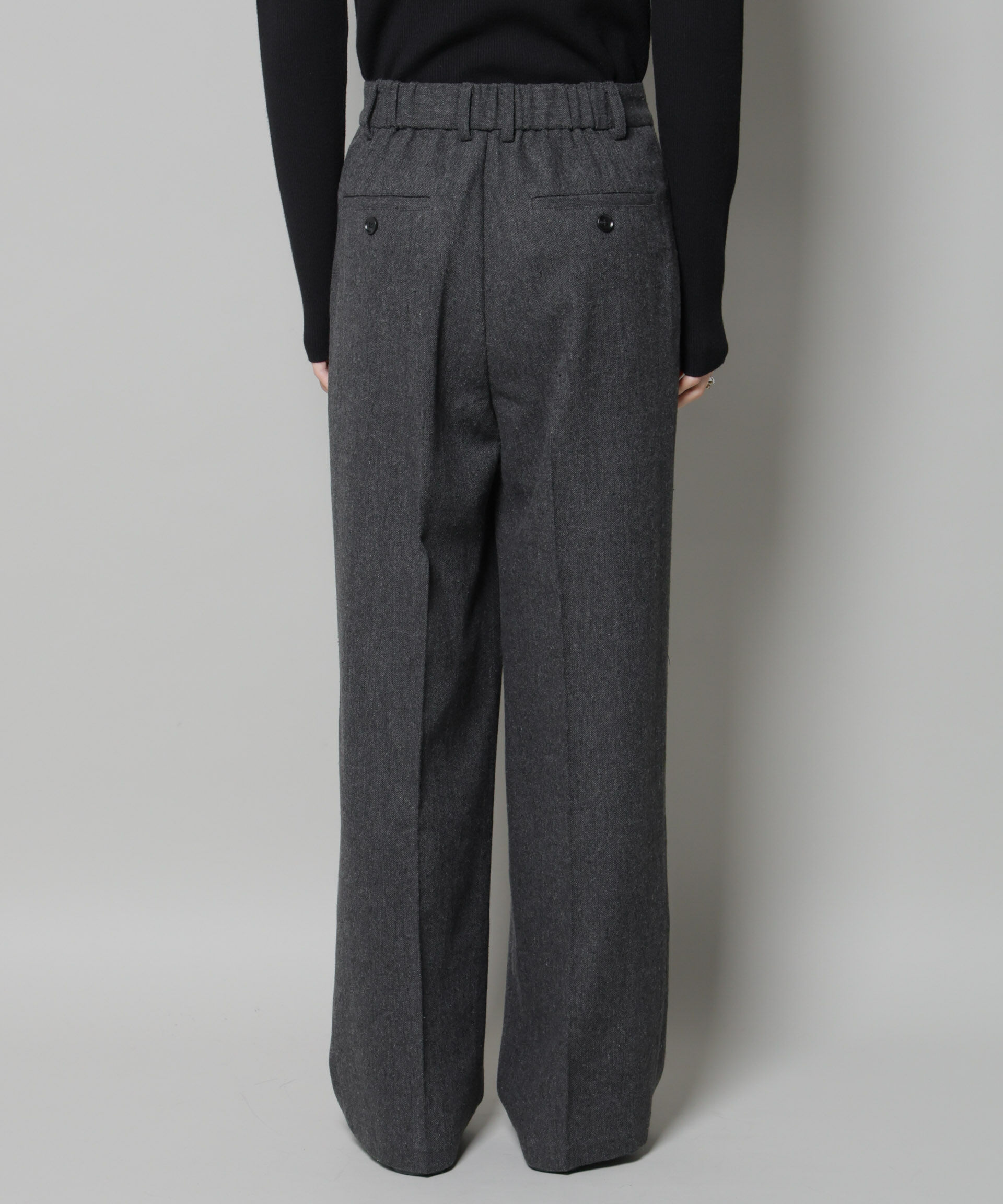 nano･universe「ツイードワンタックパンツ」|チノ|