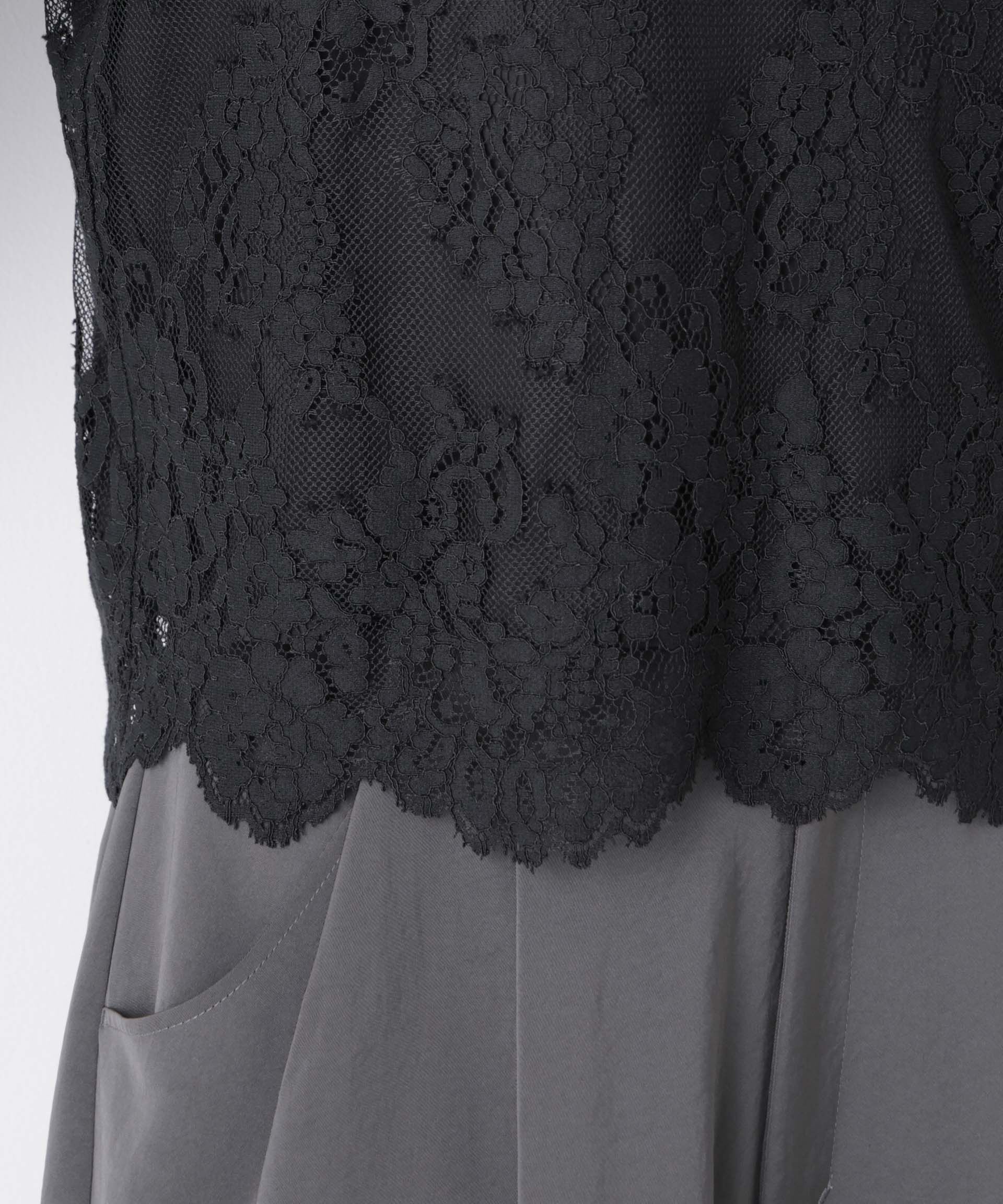 nano･universe「レーススカラップブラウス」|シャツ・ブラウス|