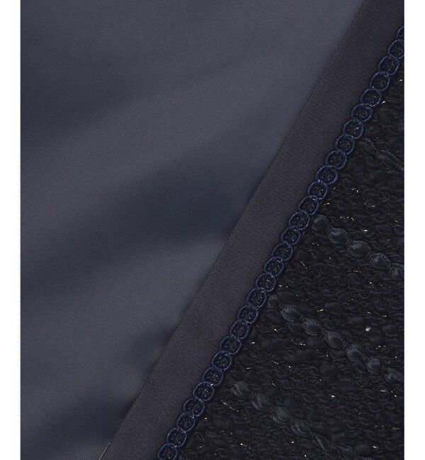 自由区「カラミツイードノーカラー ジャケット」|ノーカラージャケット|