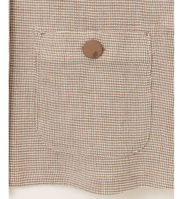 自由区「【洗える】ライトカラミノーカラー ジャケット」|ノーカラージャケット|