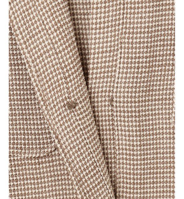 自由区「【洗える】ライトカラミノーカラー ジャケット」|ノーカラージャケット|