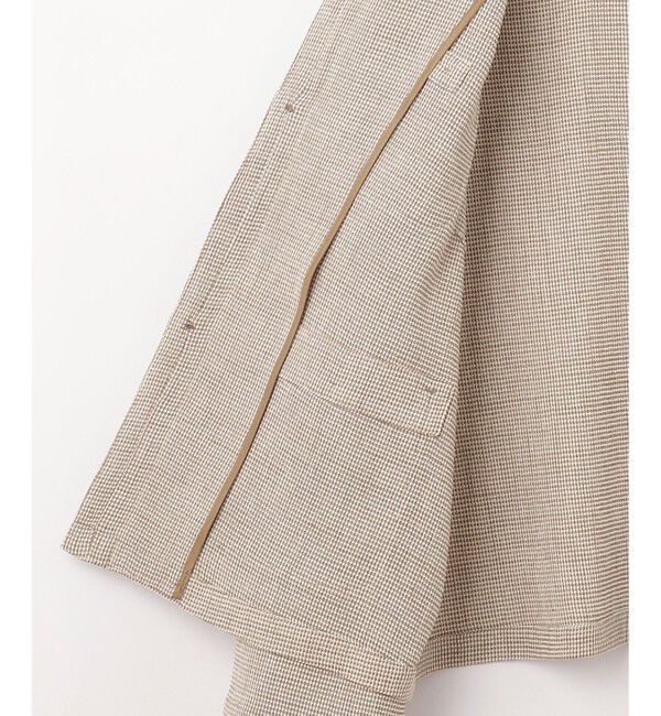 自由区「【洗える】ライトカラミノーカラー ジャケット」|ノーカラージャケット|