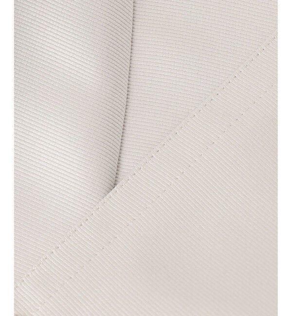 自由区「【洗える】グログランパフスリーブ ジャケット」|ノーカラージャケット|