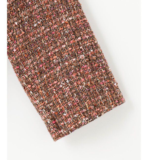 自由区「ラメノットファンシーツイード ジャケット」|ノーカラージャケット|