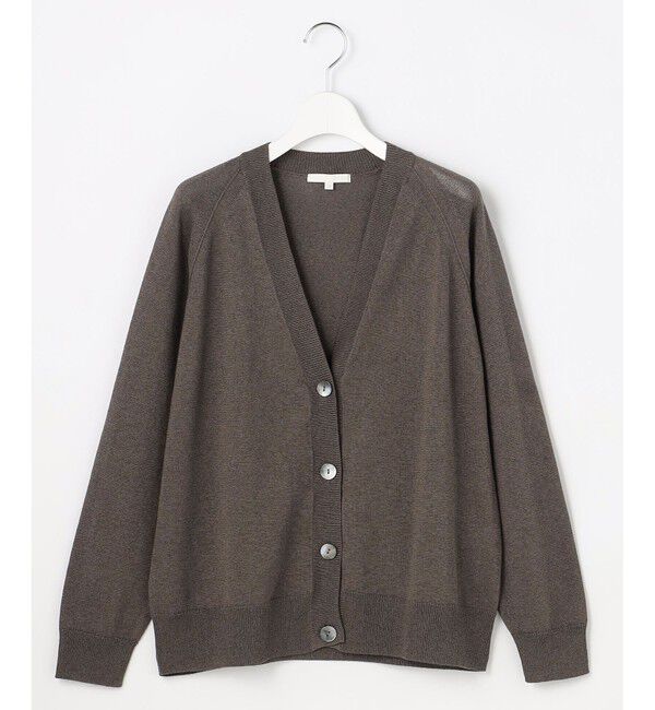 自由区「【アンサンブル対応】ペーパーコットンニット カーディガン」|カーディガン|