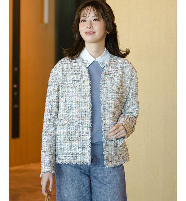 23区「GIOLICAツイード ジャケット」|テーラードジャケット|ｱｲﾎﾞﾘｰ