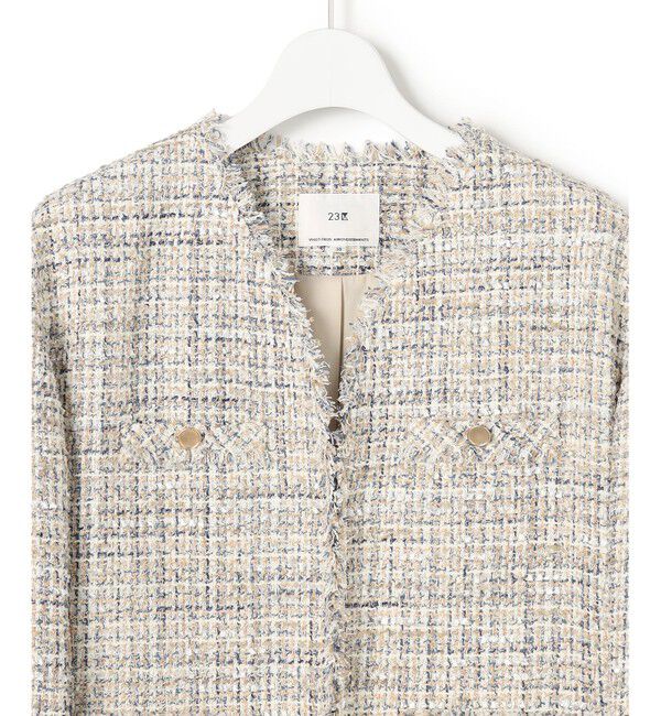 23区「GIOLICAツイード ジャケット」|テーラードジャケット|