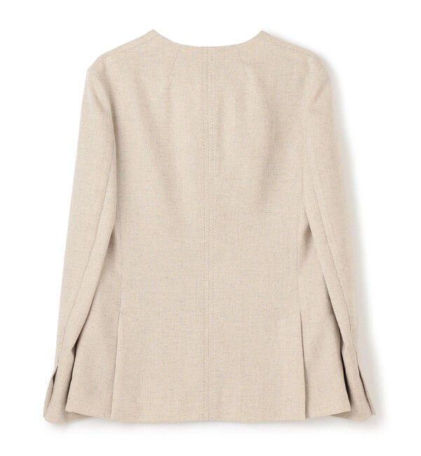 BEIGE,「【L-size】CAROLE / ノーカラージャケット」|ノーカラージャケット|