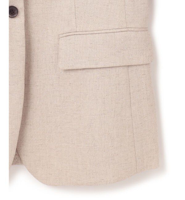 BEIGE,「【L-size】CAROLE / ノーカラージャケット」|ノーカラージャケット|