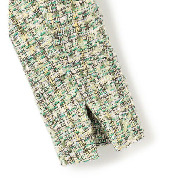 BEIGE,「TEASEL / ノーカラーツイードショートジャケット」|ノーカラージャケット|