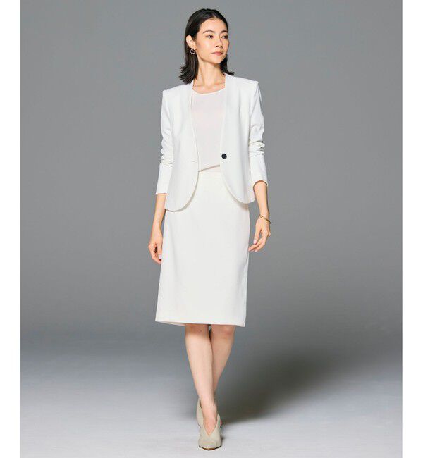 BEIGE,「【L-size・セットアップ対応】LUIZA / ノーカラージャケット」|ノーカラージャケット|