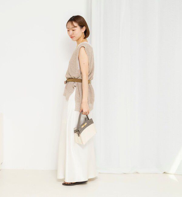 NOLLEY'S「《手洗い可能》Ｖネックレースジレ」|ベスト・ジレ|