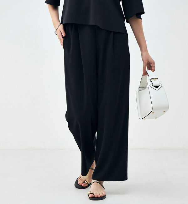 NOLLEY'S「《セットアップ対応》ウォッシャブルイージーツイルセミワイドパンツ」|その他|