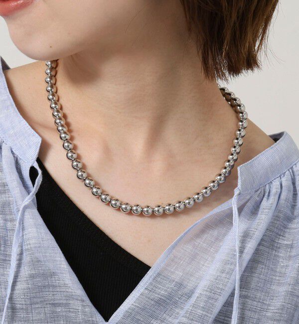 grace grace「【grace grace/グラスグラス】メタボールミディアムネックレス」|ネックレス|