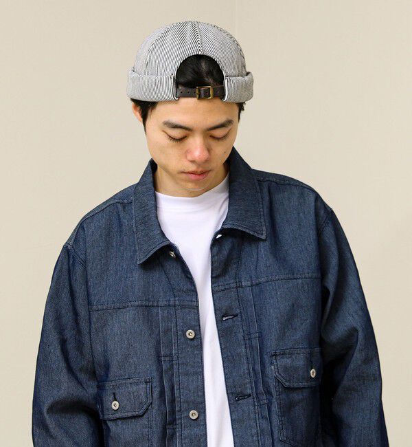 GLOSTER「DENIM /HICKORY ROLL CAP フィッシャーマンキャップ」|キャップ・キャスケット|