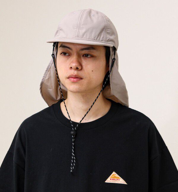GLOSTER「【シェイド着脱で2WAY】NYLON SHADE CAP」|キャップ・キャスケット|ライトグレー