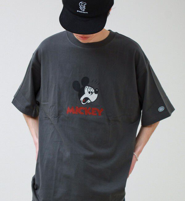 GLOSTER「【DISCUS】Disney ミッキープリントTシャツ」|Tシャツ・カットソー|