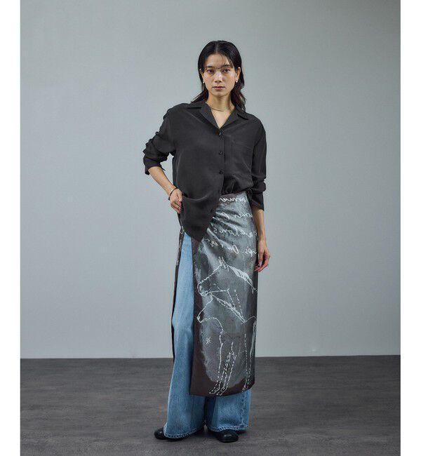 SALON adam et rope'「[25AW]GENTLE SILK オープンカラーシャツ / セットアップ対応・洗える」|シャツ・ブラウス|