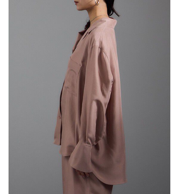 SALON adam et rope'「[25AW]GENTLE SILK オープンカラーシャツ / セットアップ対応・洗える」|シャツ・ブラウス|