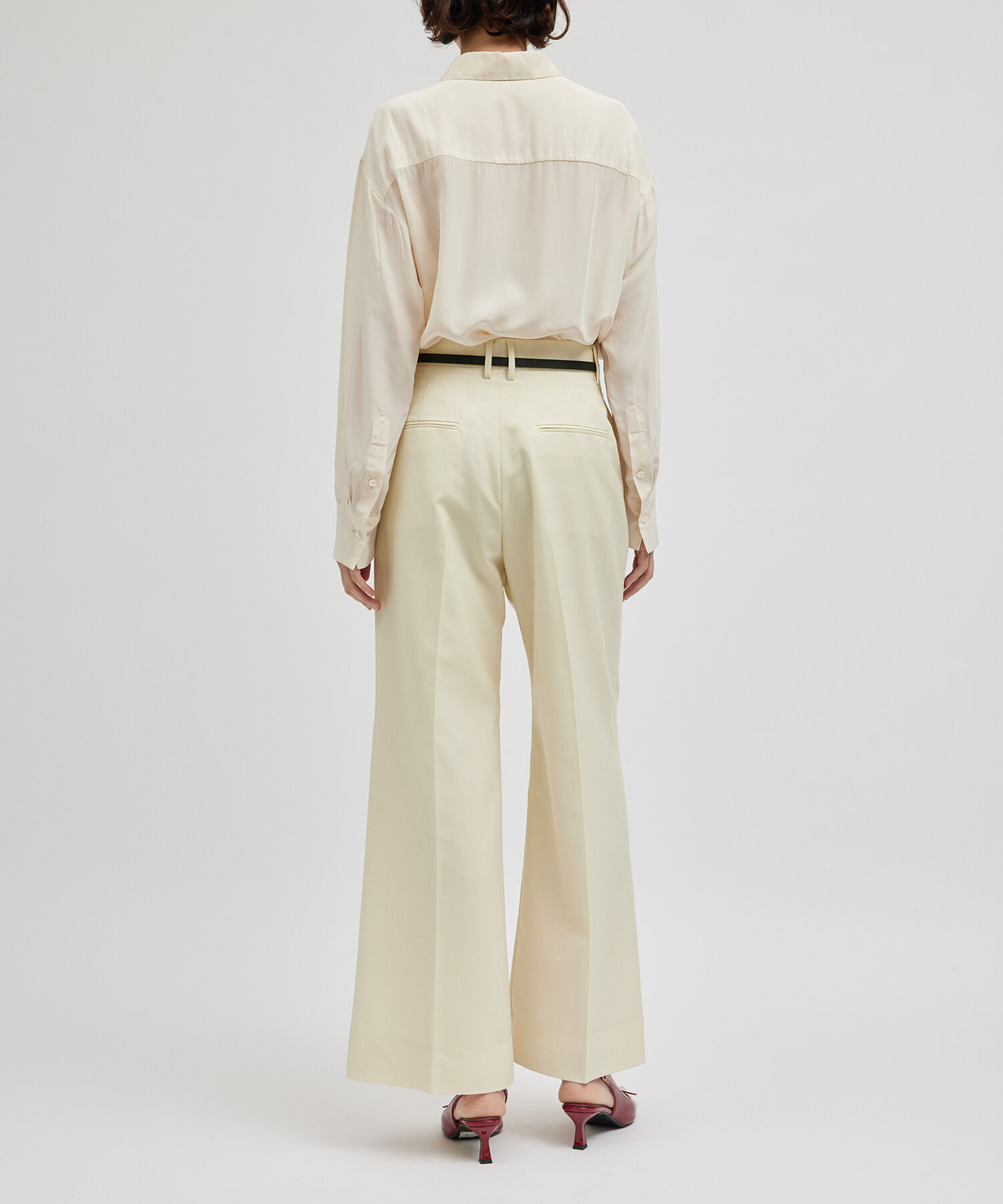 ROPE「ウールモヘヤセミフレアパンツ/セットアップ対応」|その他|