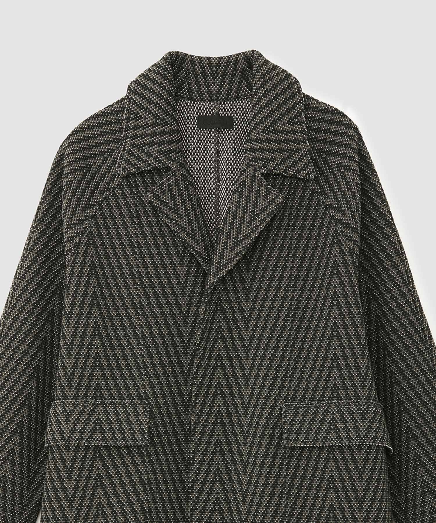 ROPE「【COOHEM】HERRINGBONE TWEED COAT(コーヘン/ヘリンボーンツイードコート)」|ノーカラージャケット|