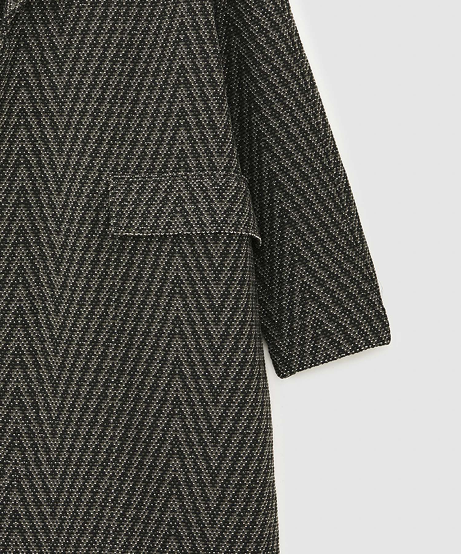 ROPE「【COOHEM】HERRINGBONE TWEED COAT(コーヘン/ヘリンボーンツイードコート)」|ノーカラージャケット|