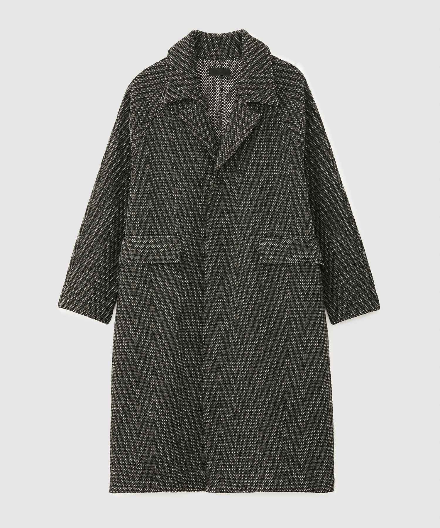 ROPE「【COOHEM】HERRINGBONE TWEED COAT(コーヘン/ヘリンボーンツイードコート)」|ノーカラージャケット|