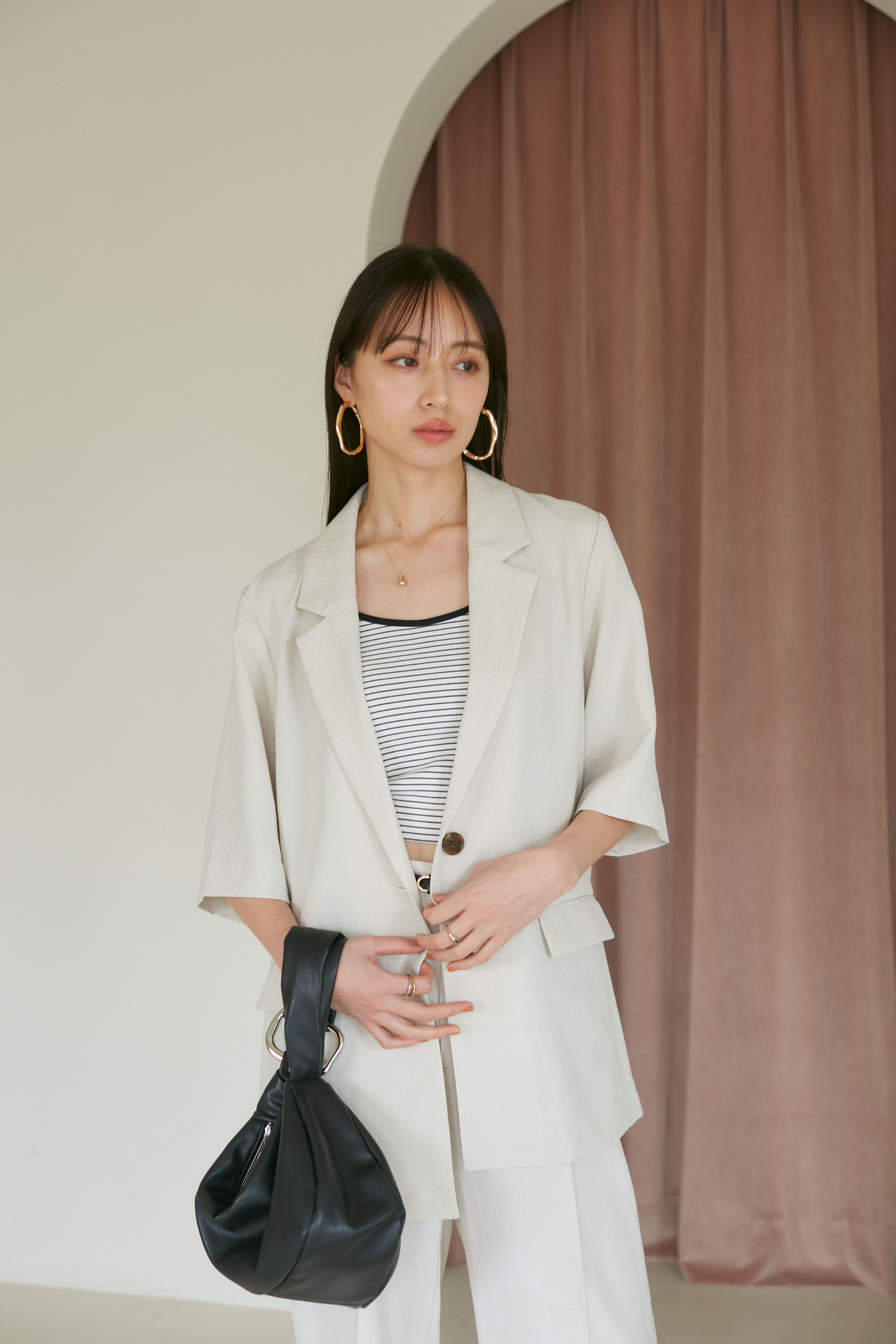 VIS「オーバルメタルフープピアス」|ピアス|