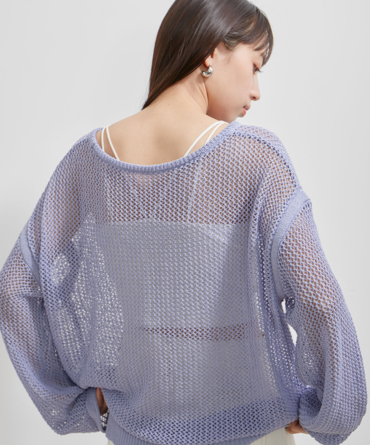 VIS「【洗える】メッシュサマーニット」|ニット・セーター|