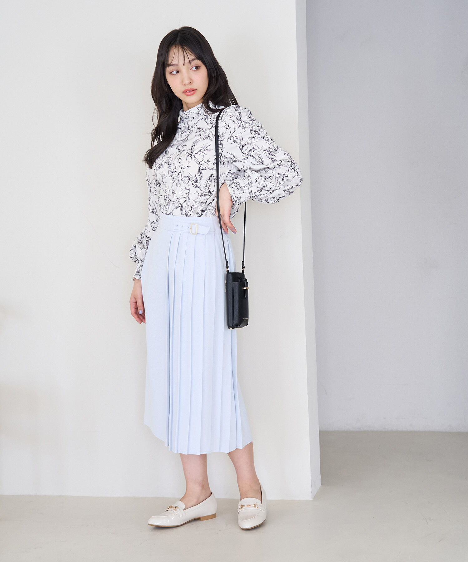 Rope&rsquo;Picnic「小柄さん向け/プリーツ切り替えスカート」|スカート|