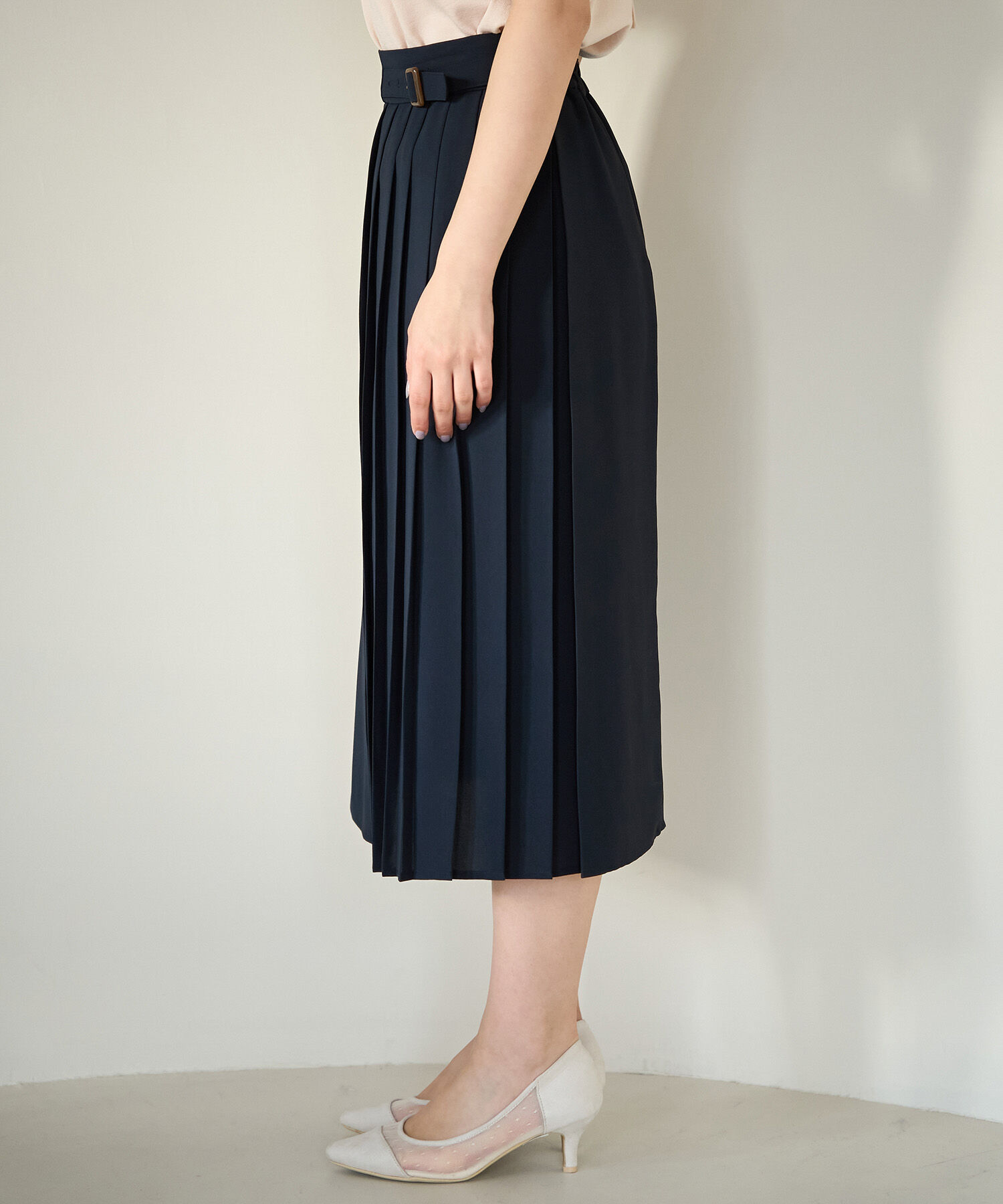 Rope&rsquo;Picnic「小柄さん向け/プリーツ切り替えスカート」|スカート|