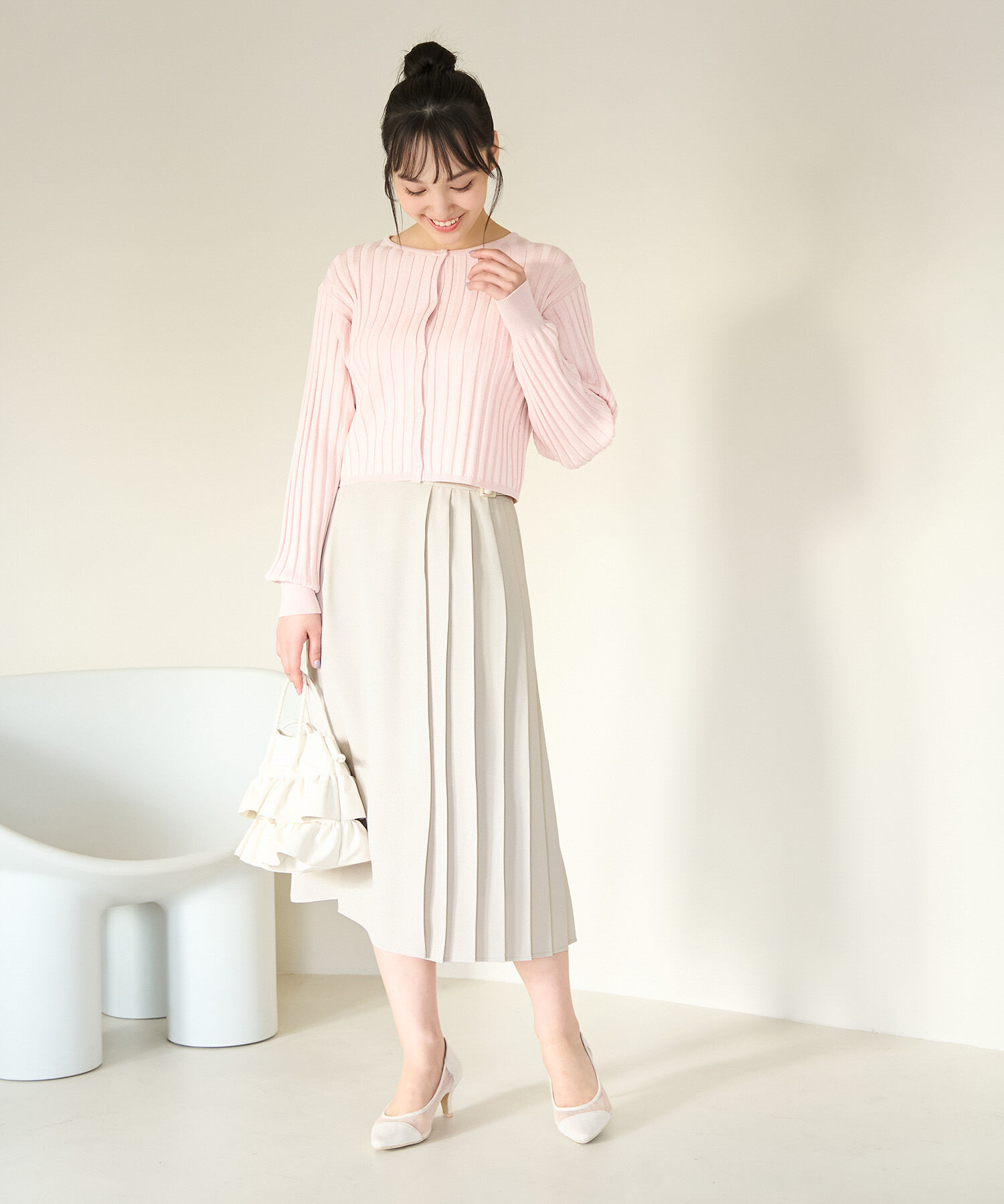 Rope&rsquo;Picnic「小柄さん向け/プリーツ切り替えスカート」|スカート|