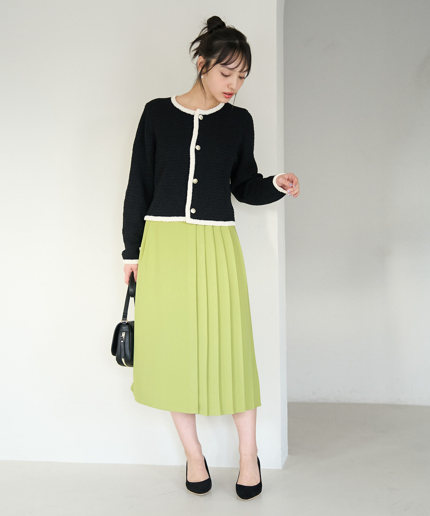 Rope&rsquo;Picnic「小柄さん向け/プリーツ切り替えスカート」|スカート|