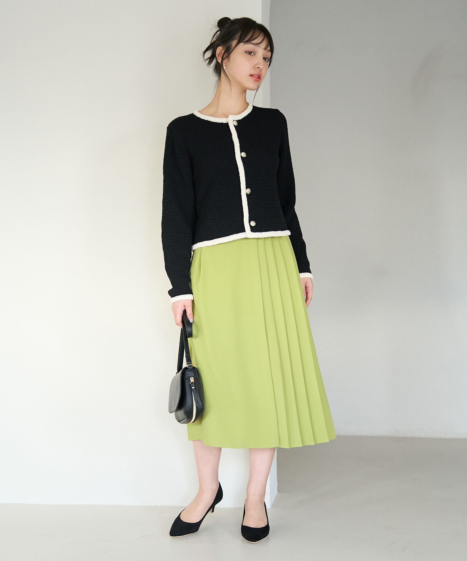 Rope&rsquo;Picnic「小柄さん向け/プリーツ切り替えスカート」|スカート|